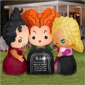 Hocus Pocus Airblown Inflatable 3 Sanderson Sisters Halloween Decoration